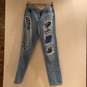 Forever21 boyfriend distressed jeans